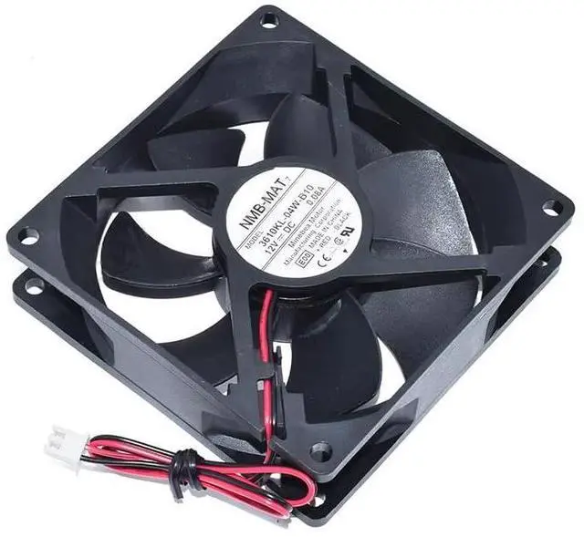 Main image of for 3610KL-04W-B10 Cooler DC12V 0.08A 92x92x25mm Two Wires Square Cooling Fan