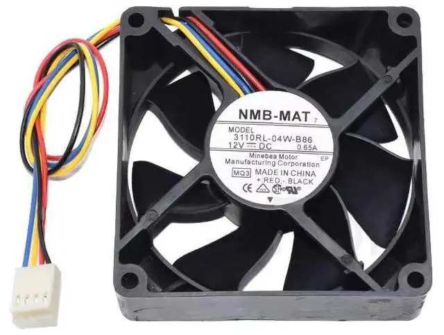 Main image of for 3110RL-04W-B86 Cooler 8025 DC12V 0.65A 80 * 80 * 25MM Four Pins PWM Temperature Control Fan