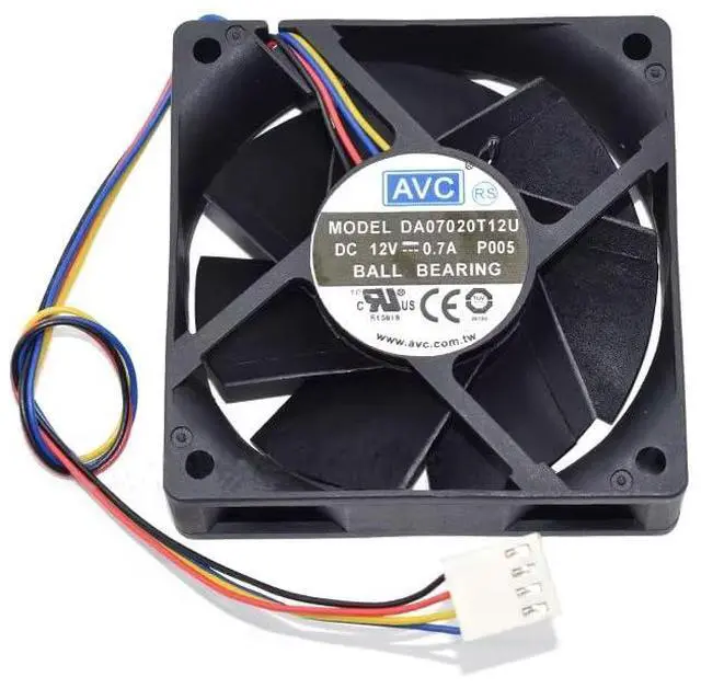 Main image of for DA07020T12U 7020 DC 12V 0.7A 7cm 4 Lines Square Cooling Fan