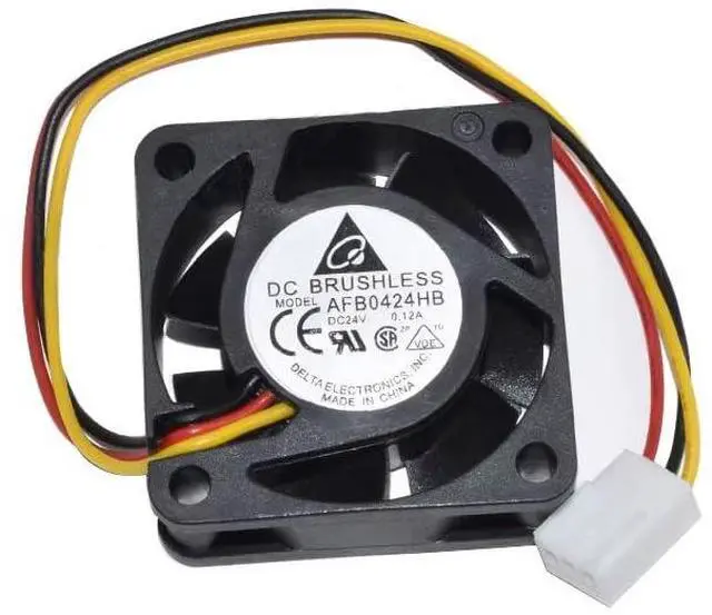 Main image of for AFB0424HB Square Cooler DC24V 0.12A Three Pins Cooling Fan