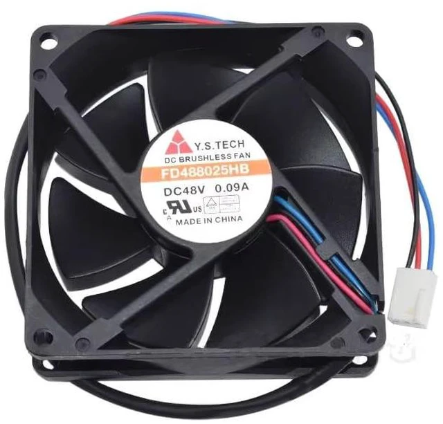 Main image of for FD488025HB Cooling Fan DC48V 0.09A 3-Wire 80x80x25mm