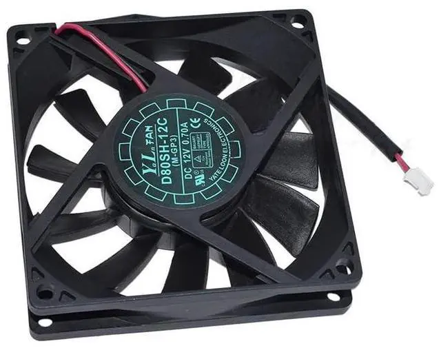 Main image of for D80SH-12C Cooling Fan 8020 0.70A 80 * 80 * 20MM DC12V Two Lines Cooler