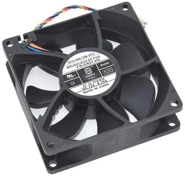 Main image of for EFH-08E12W-IP01 3VRGY-A00 Cooling Fan 8CM 80 * 80 * 25MM DC12V 0.70A 4Lines Cooler