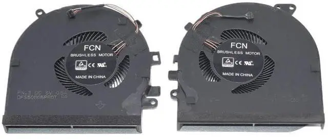 Main image of for RZ09-0270 RZ09-0300 RZ09-0328 RZ09-0369 Laptop Cooler 5V CPU GPU Cooling Fan DFS5K121142621 0.5A 4Lines
