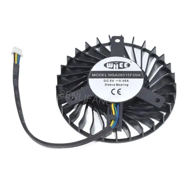 Alt view image 2 of 2 - for MT41A MT31SA Cooler 0.72A 0.45A WSA08015F05H DC5V 4Lines Cooling Fan