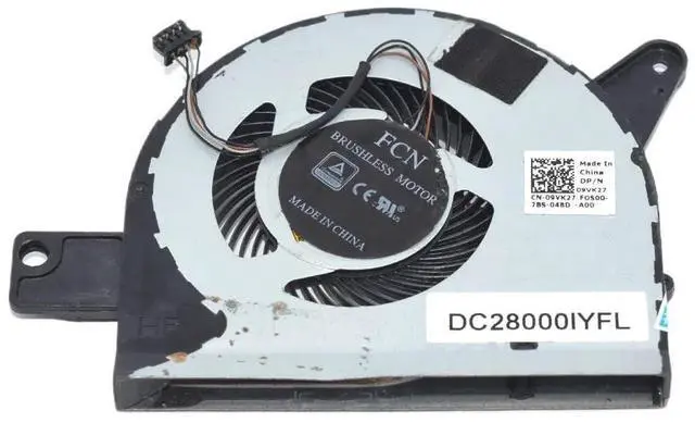 Main image of 09VK27 9VK27 Well Tested Laptop Fan for Precision E5580 5590 3520 3530 DC5V 0.5A 4Lines CPU Fan DC28000IYFL DFS501105PQ0T
