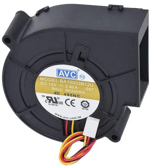 Main image of for AVC BA10033B12U Ball Bearing Cooler DC12V 2.4A 9733 97 * 94 * 33MM Computer Fan 3-Pin