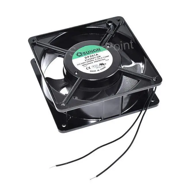 Alt view image 2 of 3 - New 2123HST.GN 220-240V 50/60Hz 0.125/0.11AMP 120 * 120 * 38MM 2-Pins Cabinet Cooling Fan