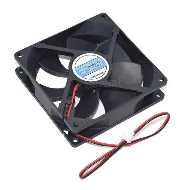 Alt view image 2 of 3 - New YM1209PTB1 DC 12V 0.25A 92x92x25mm 2-Wire Server Cooling Fan