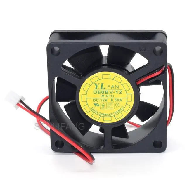 Alt view image 2 of 5 - New for Fan 6020 60 * 60 * 20MM 6CM 0.50A 12V D60BV-12 Large Air Volume Server Cooling Fan