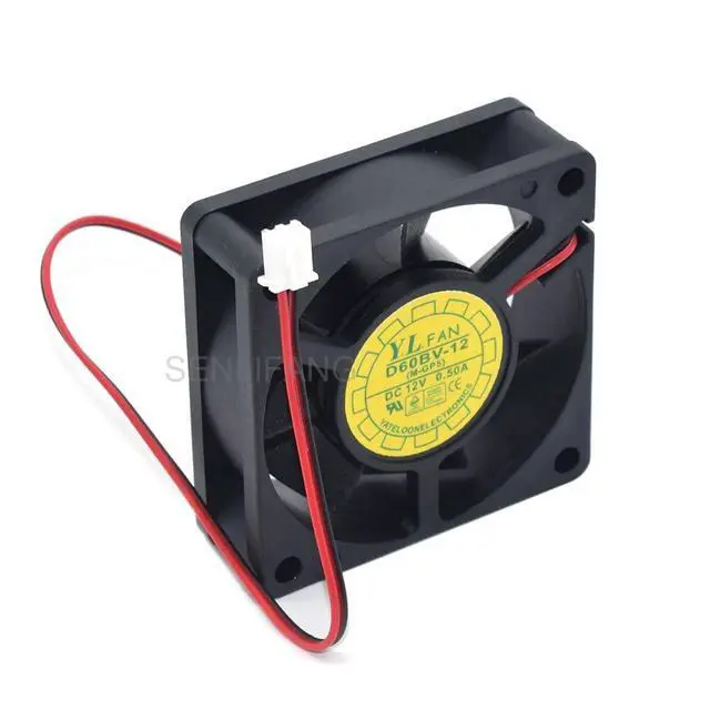 Alt view image 4 of 5 - New for Fan 6020 60 * 60 * 20MM 6CM 0.50A 12V D60BV-12 Large Air Volume Server Cooling Fan
