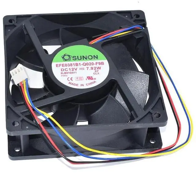 Main image of for EFE0381B1-Q020-F9B DC12V 7.92W 140 * 140 * 38mm Four Wires Server Cooling Fan