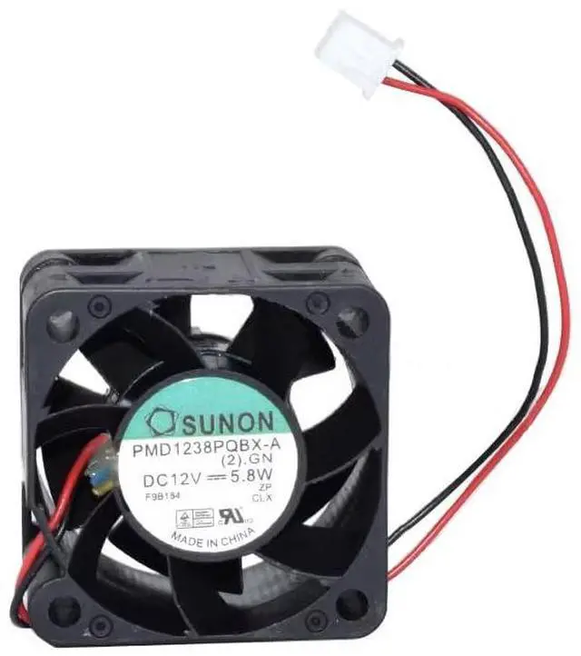 Main image of for PMD1238PQBX-A DC 12V 5.8W 38x38x28mm Two Pins Server Cooler Fan