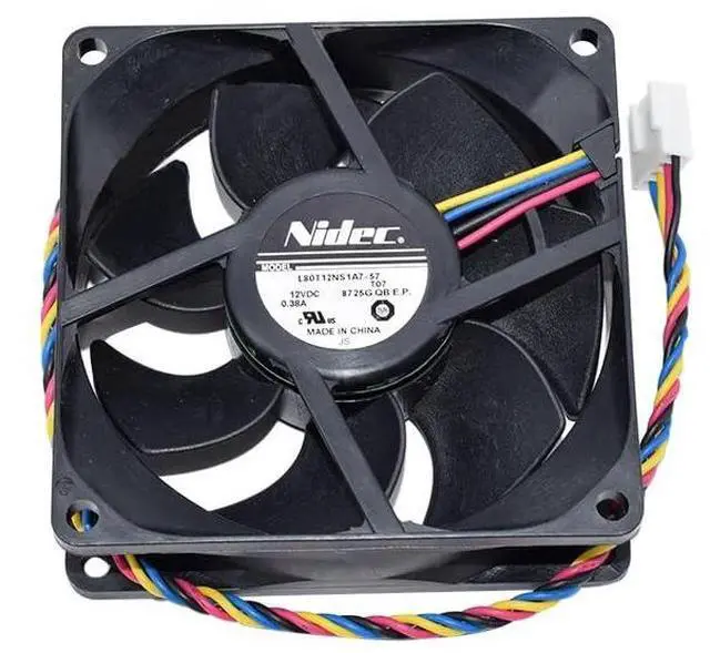 Main image of for L80T12NS1A7-57 DC12V 0.38A Four Lines 8CM 8 * 8 * 2.5CM 80MM Server Cooling Fan