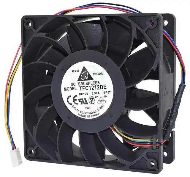 Main image of for TFC1212DE Server Cooling Fan DC12V 3.90A 12CM 5200RPM 252CFM 4-Wire
