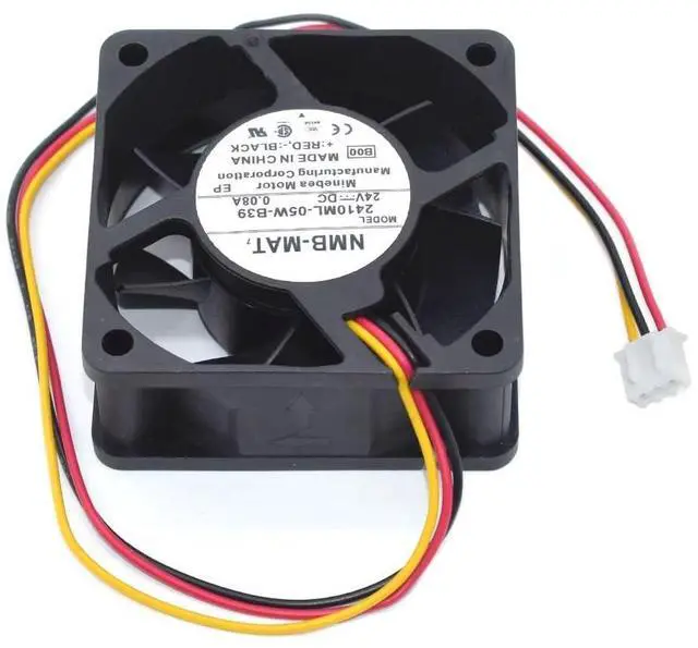 Main image of for 2410ML-05W-B39 DC24V Square Cooler 0.08A 3Lines Cooling Fan