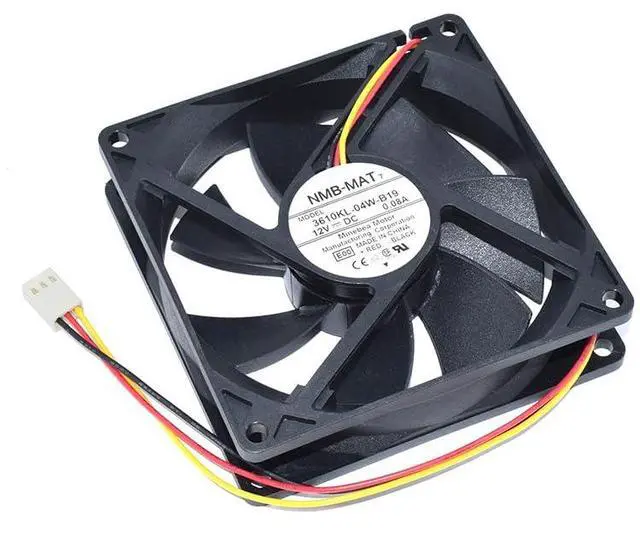 Main image of New 3610KL-04W-B19 DC12V 0.08A 92 * 92 * 25mm 3-Pin Server Square Cooling Fan