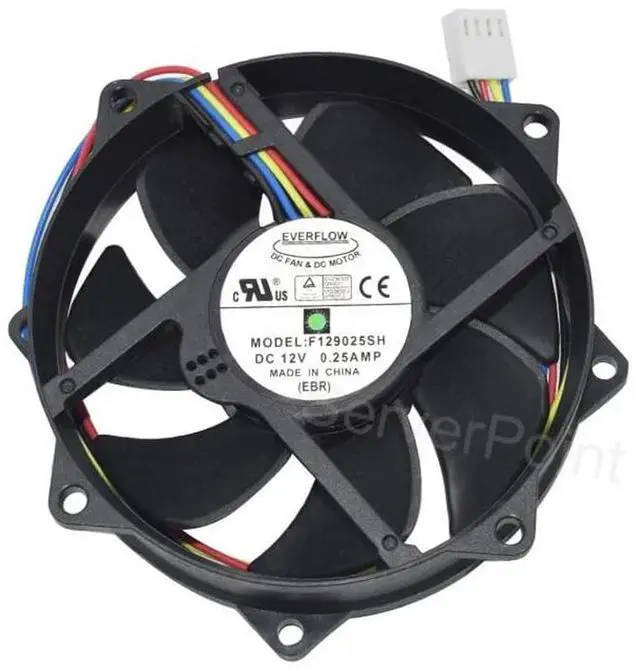 Main image of New for Everflow F129025SH DC 12V 0.25A 90x90x25mm 4-Wire Server Round Fan