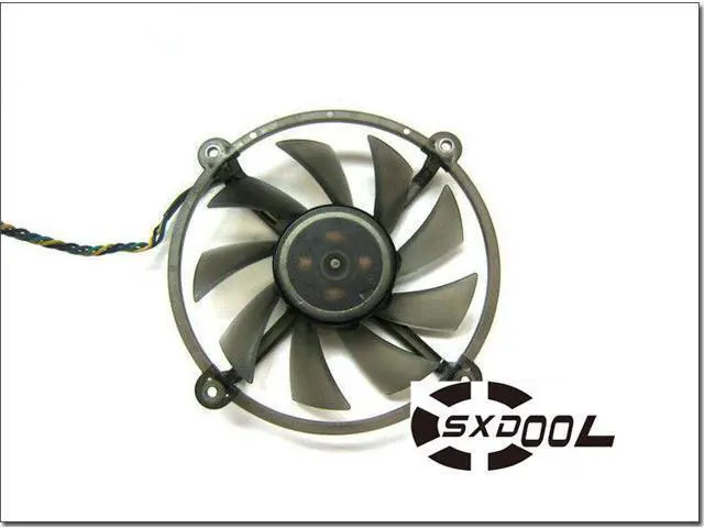 Alt view image 2 of 2 - For ASL Unimax GALAXY ZOTAC 9600 9800GT 240 440 550 6850 Graphics Card Fan R128015DM 2-wire, PLA08015D12HH 4-wire Gray