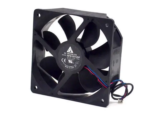 Alt view image 2 of 6 - Cooling NFB10512HF -7F03 DC 12V 0.39A 3-wire 3-pin connector 70mm 105x105x32mm Server Square Cooling fan