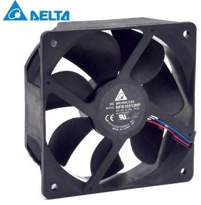 Main image of Cooling NFB10512HF -7F03 DC 12V 0.39A 3-wire 3-pin connector 70mm 105x105x32mm Server Square Cooling fan