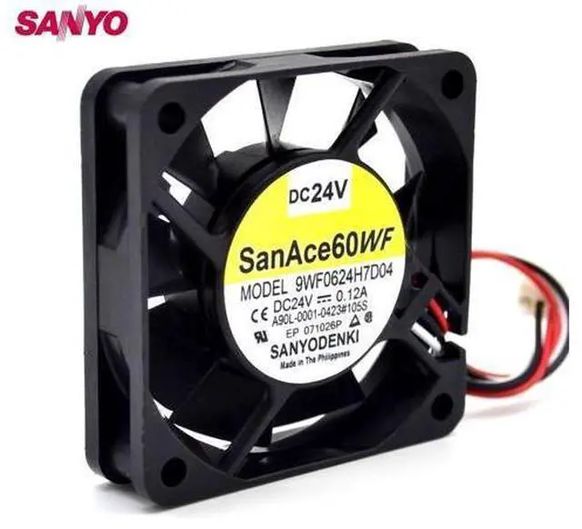 Main image of cooling fan 9WF0624H7D04 A90L-0001-0423#105S 24V 0.12A 6015 6cm