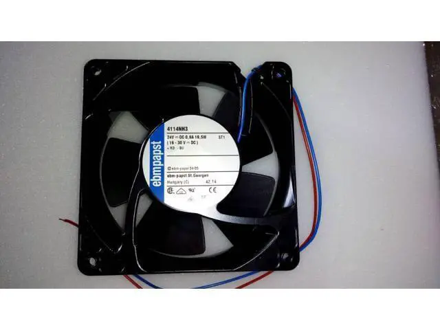 Alt view image 3 of 5 - 4114NH3 fan brand new original authentic Germany ebmpapst 24V 19.5W12038 inverter fan