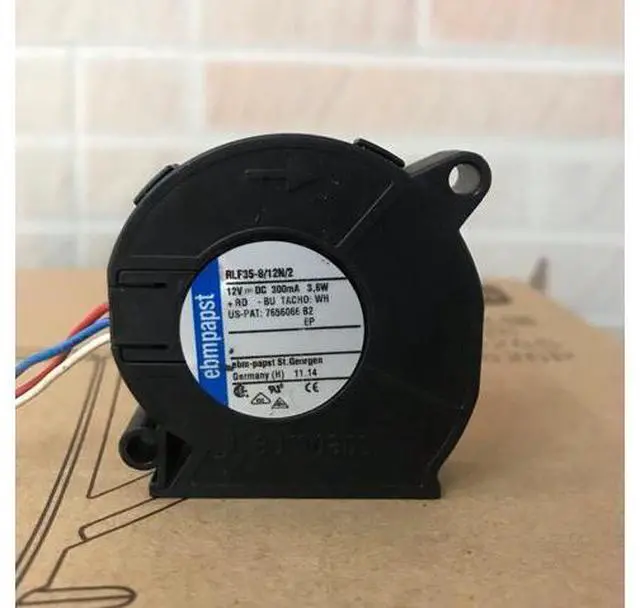 Alt view image 2 of 3 - Germany ebmpapst RLF35-8/12N 5015 5CM 12V large air volume blower cooling fan