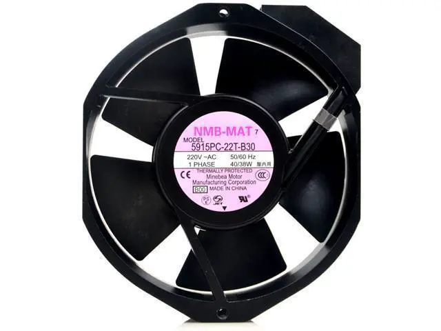 Alt view image 2 of 4 - Original 5915PC-22T-B30 NMB 17238 220V Inverter UPS cooling fan fan 17cm