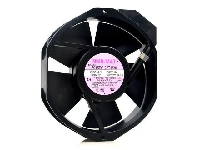 Alt view image 3 of 4 - Original 5915PC-22T-B30 NMB 17238 220V Inverter UPS cooling fan fan 17cm