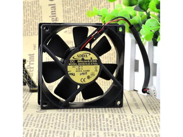 Alt view image 2 of 4 - Original ADDA AD0824LB-A70GL 8025 8CM 24V 0.09A 2-wire inverter Fan