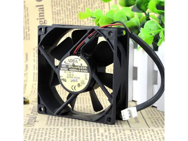 Alt view image 4 of 4 - Original ADDA AD0824LB-A70GL 8025 8CM 24V 0.09A 2-wire inverter Fan