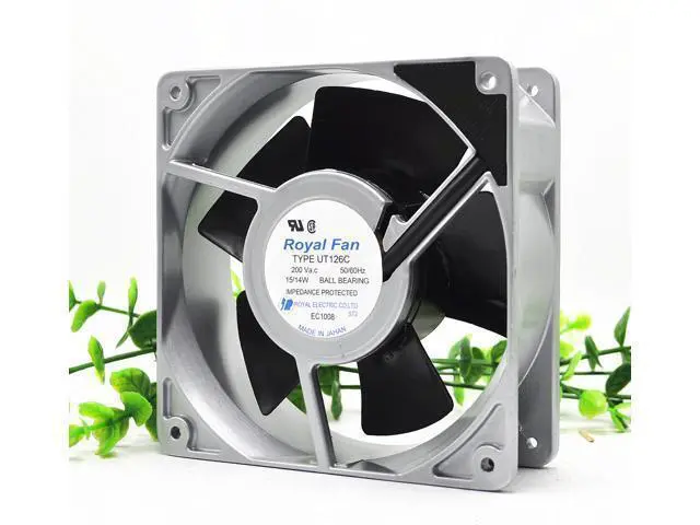 Alt view image 2 of 3 - New Japan ROYAL UT127C/UT126C/UT125C 220V 15W cooling fan