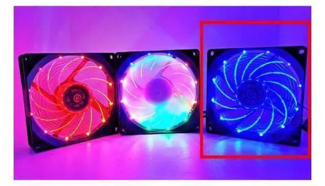 Main image of 90mm 4 Pin PWM Fan 92mm Computer Case Fan Silent 9CM CPU Cooling Fan Quiet PC Cooler Fan RGB Fan DC 12V Adjust Fan Speed Blue