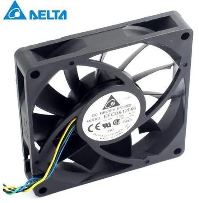Main image of 5pcs ! 8CM 80MM 8015 8*8*1.5CM 80*80*15MM 12V 0.5A 4-wire PWM Fan EFC0812DB Cooling fan