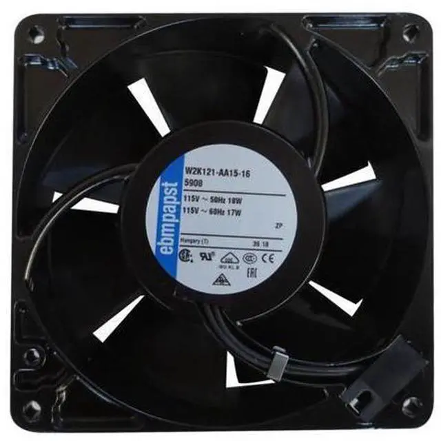 Main image of Ebmpapst 5908 cooling fan, size 127 x 127 x 38mm 115 V AC, air flow 206m3/h, 3100rpm Axial fan