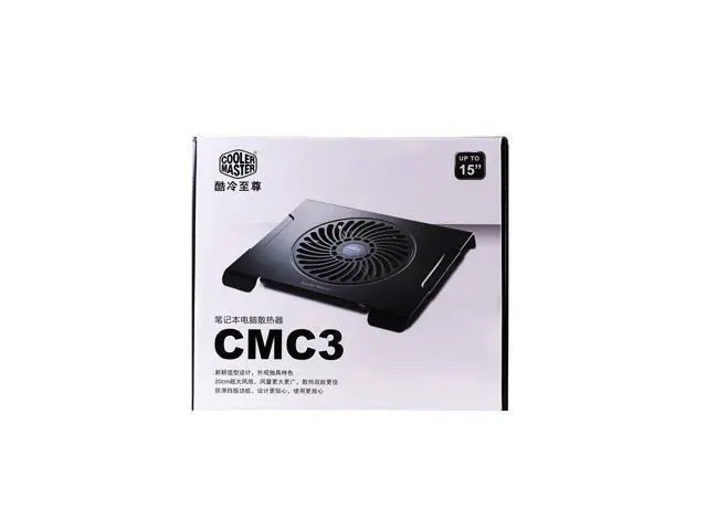 Alt view image 5 of 6 - Cooler Master CMC3 Ultra-Slim Laptop Cooling Pad with 200mm Silent Fans Notebook Cooler Pad Base For Laptop 9''-15.4''
