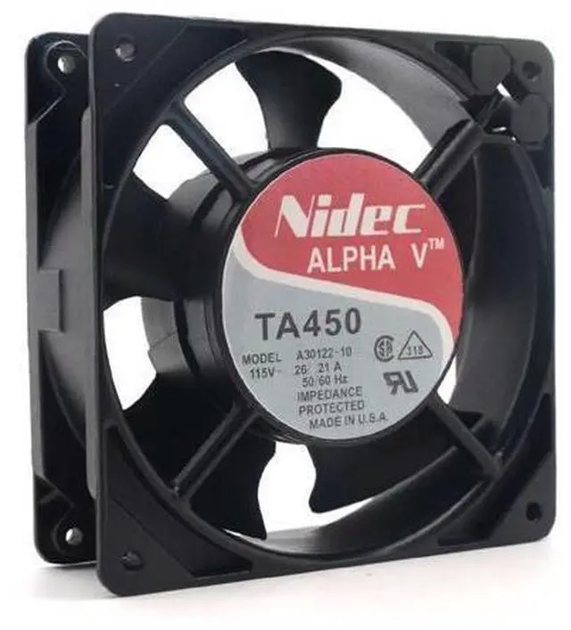 Main image of New original Nidec Alpha V TA450 A30122-10 930402 115V AC 120x120x38mm All metal Cooling Fan