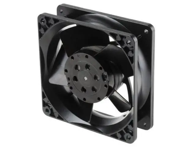 Alt view image 2 of 4 - Ebmpapst cooling fan 4600N size 119 x 119 x 38mm 18W 115V AC Axial fan air flow 180m3/h 3100rpm