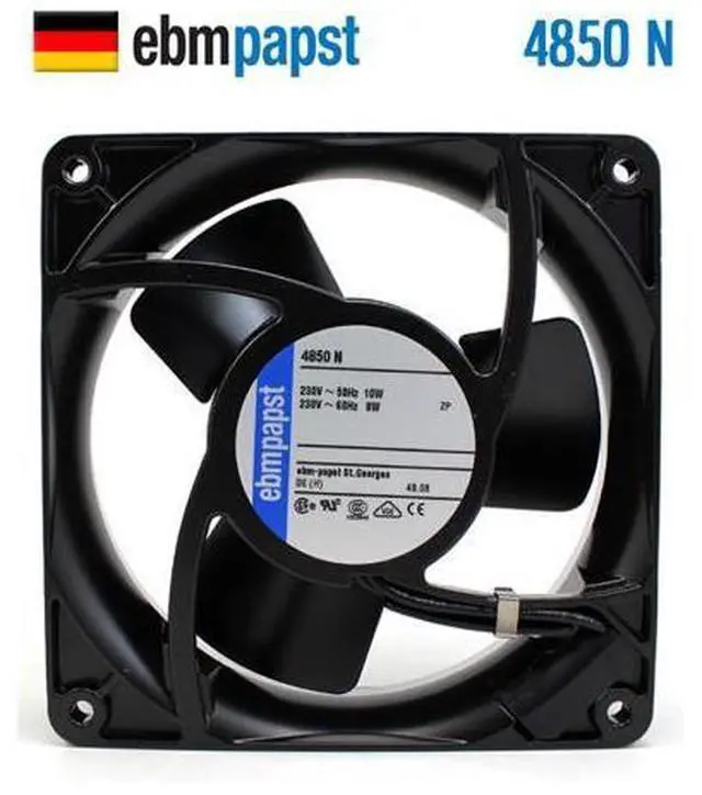 Main image of 4850N original ebmpapst 12038 230V 10 / 9W all metal silent low speed cooling fan