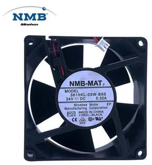 Main image of Original NMB 24V 0.48A 4712KL-05W-PQ1 ABB inverter fan ACS800 dedicated fan 120*32MM 24V 8.16W Axial fan