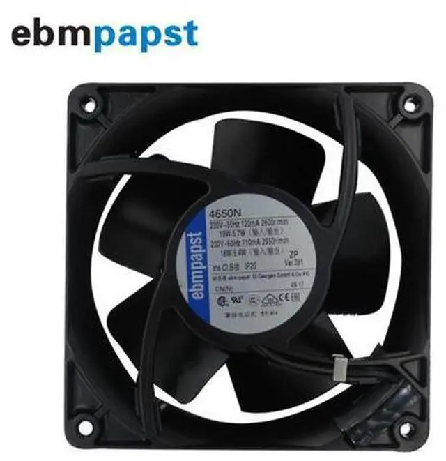 Main image of Original ebm papst 4650N 12038 230V 19W AC Axial fan 12CM 120MM 120*120*38mm stage lighting Cooling fan