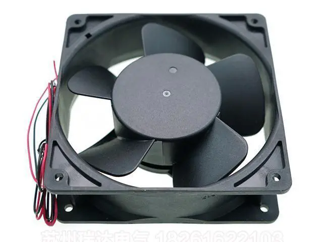 Alt view image 3 of 4 - AQ1224HB-F51 Taiwan ADDA axial fan 12038 waterproof 24V IP68 cooling fan