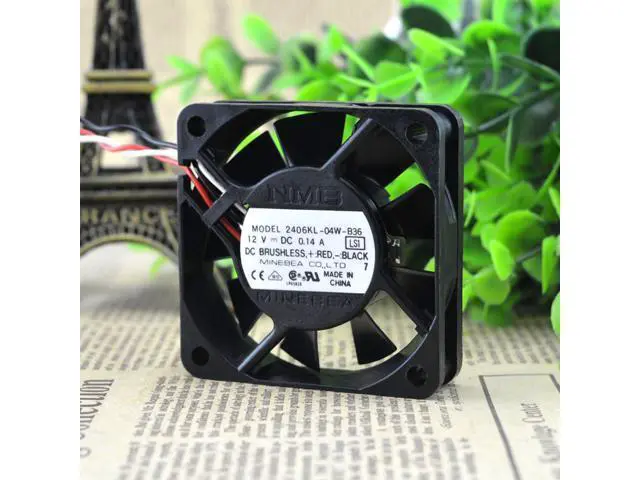 Alt view image 2 of 4 - NMB 2406KL-04W-B36 cooling fan 6CM6015 12V/0.14A inverter fan