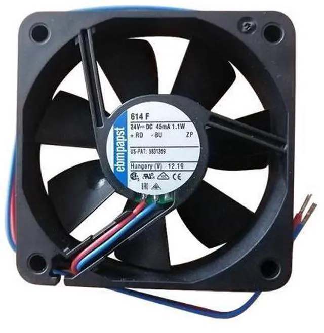 Main image of TYP 614F original ebmpapst high-end silent cooling fan 24V 1.1W 6015 new fan