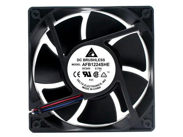 Alt view image 6 of 6 - AFB1224HHE Delta fan 12CM cm 12038 24V 0.45A 3-wire alarm cooling fan