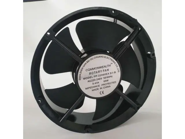 Alt view image 2 of 4 - FP-20060EX-S1-B Ball Bearing Cooling Fan 20cm 220V Industrial Fan