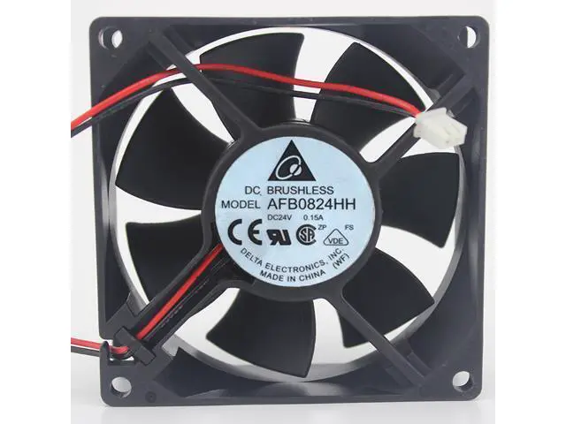 Alt view image 2 of 2 - Original Delta fan AFB0824HH SH 8025 DC24V inverter ball cooling fan