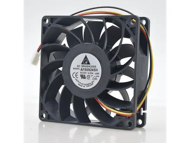 Alt view image 5 of 5 - AFB0924SH new Delta 9025 24V 0.50A inverter cooling fan fan 9 cm CM