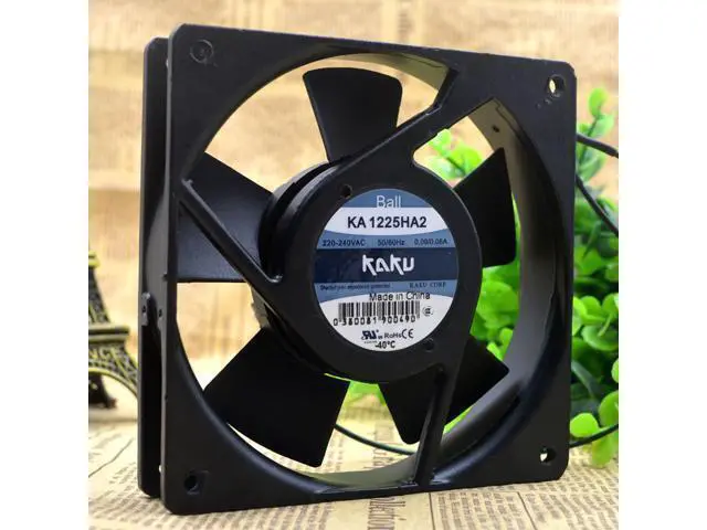 Alt view image 4 of 5 - KA1225HA2 AC220V 0.10A 12025 Taiwan KAKU card solid cooling fan electric cabinet fan